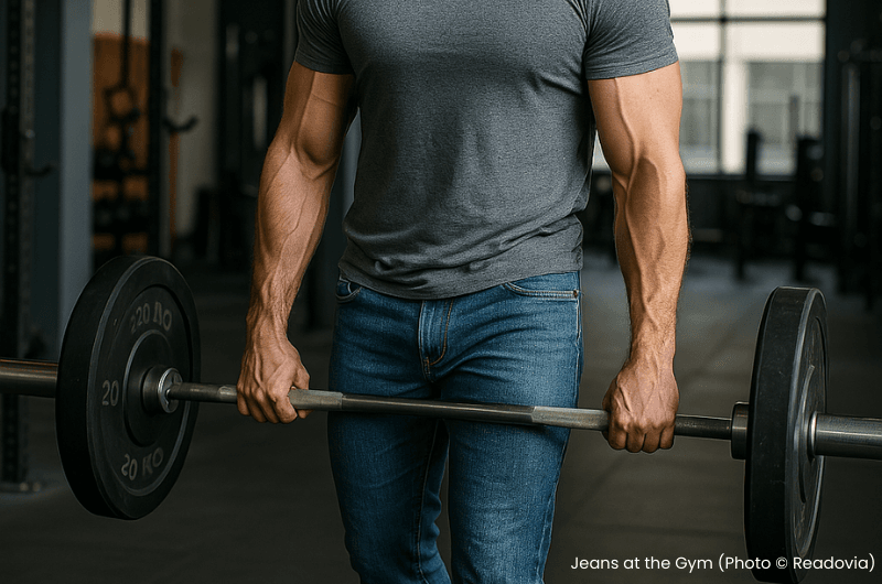 Jeans at the gym trend - Readovia