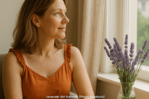 Lavender girl summer