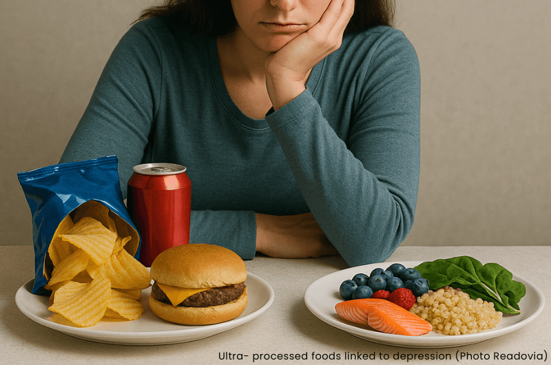 Ultra-processed foods linked to higher risk of depression