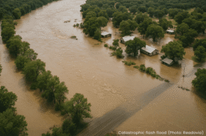 A catastrophic flash flood