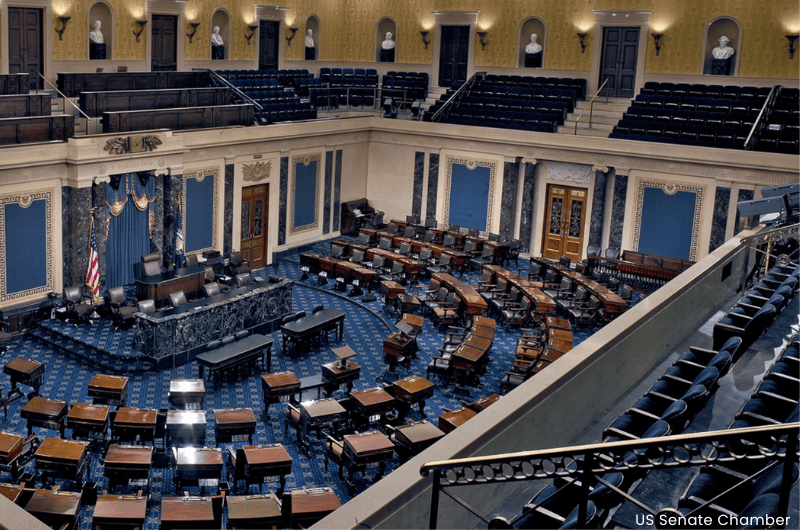 US Senate chamber