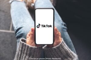 TikTok on phone