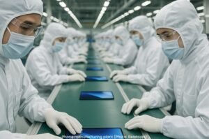 Apple foldable phone factory India concept