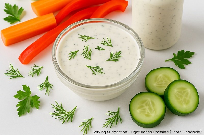 Light ranch dressing recipe with Greek yogurt