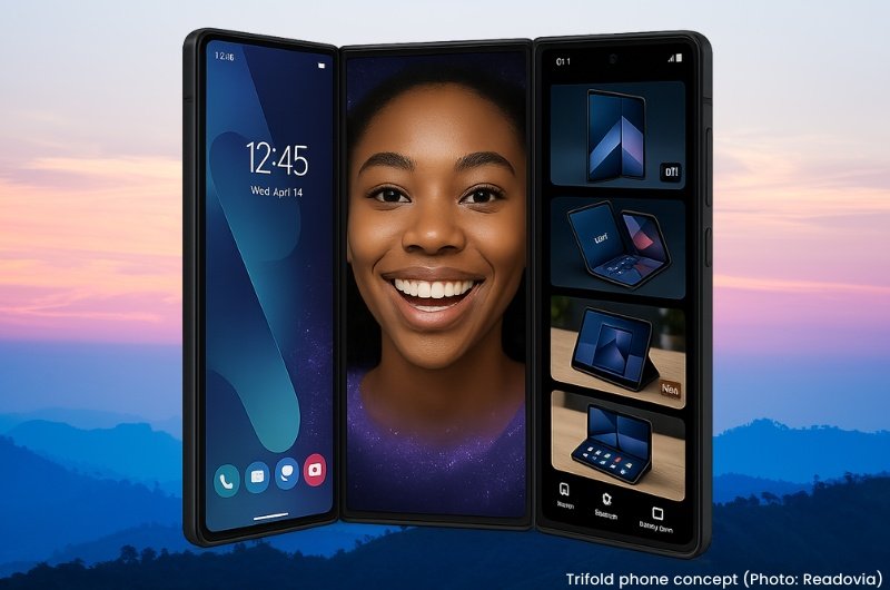 Samsung trifold phone concept - Readovia