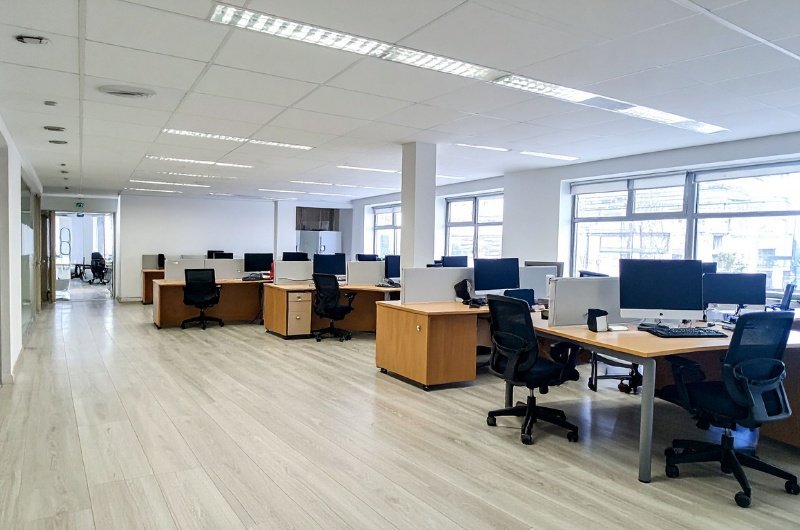 Empty offices during a government shutdown