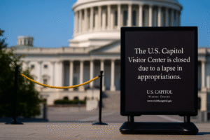 Federal government buildings closed due to shutdown