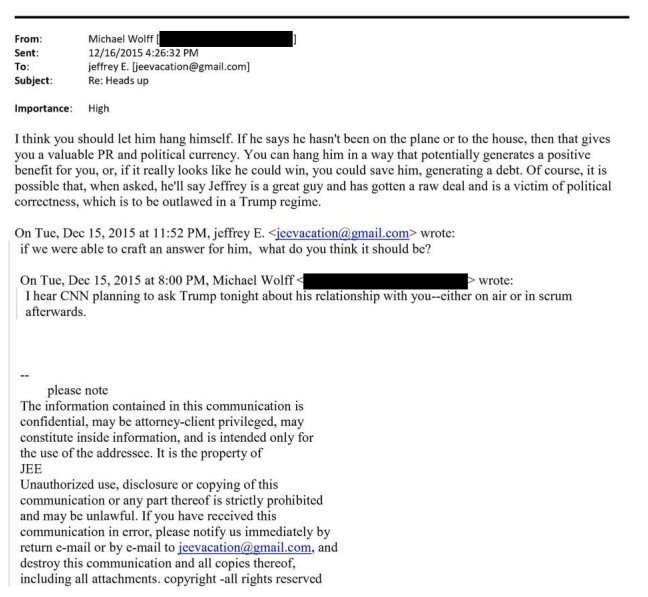 Epstein email #3 released by U.S. House of Representatives