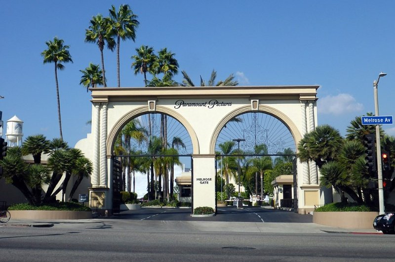 The Paramount Pictures studio lot in Hollywood, Los Angeles