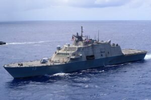 U.S. Navy ships operate near Venezuela following Trump’s oil blockade order.
