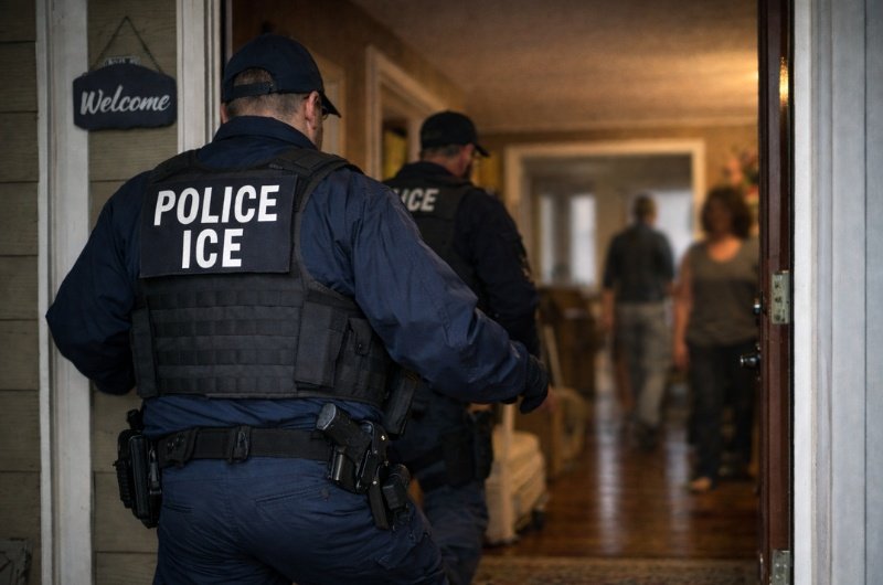 A new ICE memo authorizes officers to enter homes without a judicial warrant.