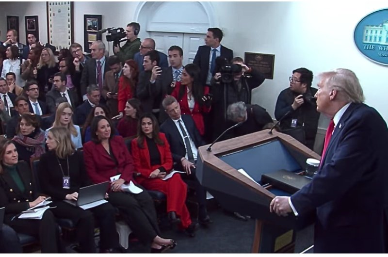 President Trump reviews his administration's 2025 accomplishments during today's white house briefing. 