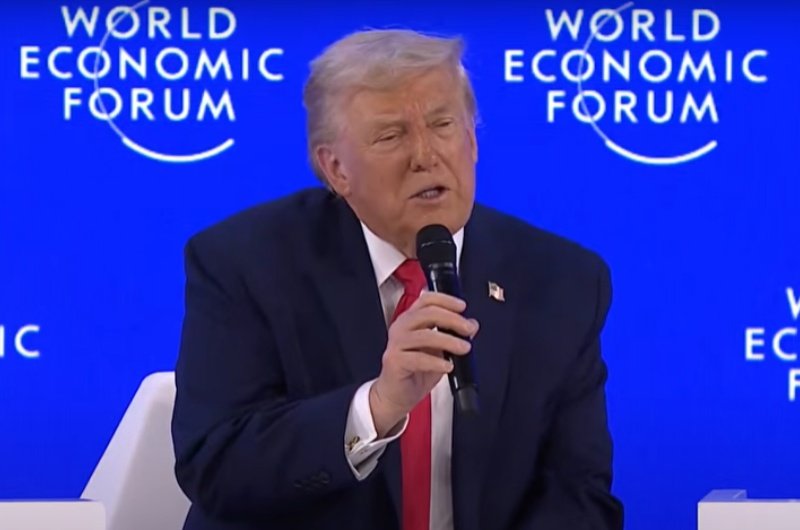 President Trump speaks at World Economic Forum.