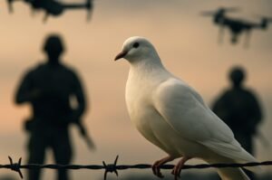 Diplomatic negotiations unfold against the backdrop of an ongoing war between Russia and Ukraine.