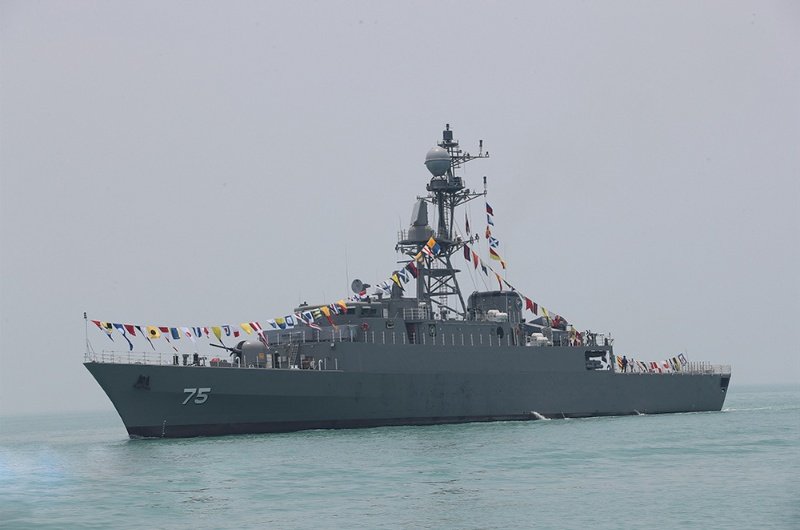 Iranian warship "Iris Dena" sunk by the U.S. leaving 87 dead and many wounded.