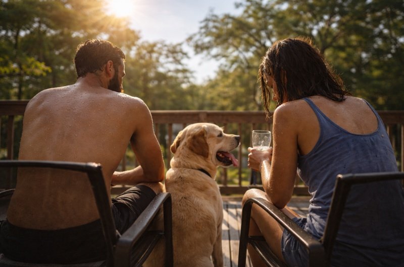 A burst of April heat sent temperatures soaring this week, with many Americans heading outdoors to soak up the summer-like weather.