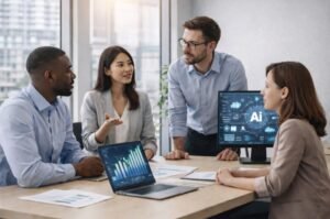 Teams collaborate in real time as companies navigate the growing complexities of an AI-assisted workforce.