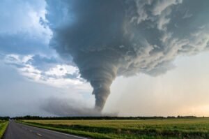 Storm damage is being assessed in Oklahoma after a forceful tornado triggered a rare emergency warning near Enid on Thursday evening.