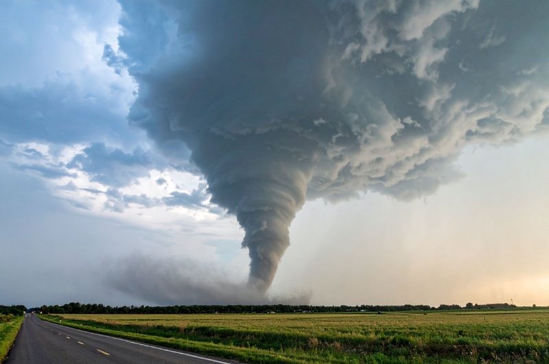 Storm damage is being assessed in Oklahoma after a forceful tornado triggered a rare emergency warning near Enid on Thursday evening.