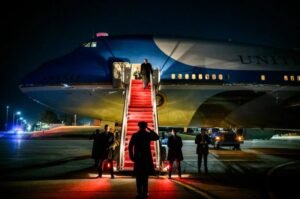 President Donald Trump prepares for a high-stakes summit with Chinese President Xi Jinping as the United States and China navigate growing competition surrounding AI, trade, semiconductor manufacturing, and global economic influence.
