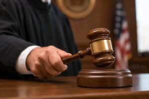 A judge prepares to strike the gavel as the U.S. Supreme Court enters a pivotal period with several major decisions still pending.