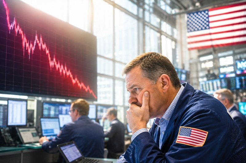 Traders monitor market activity as investors take profits in some of Wall Street's biggest AI winners following one of the strongest technology rallies in recent market history.