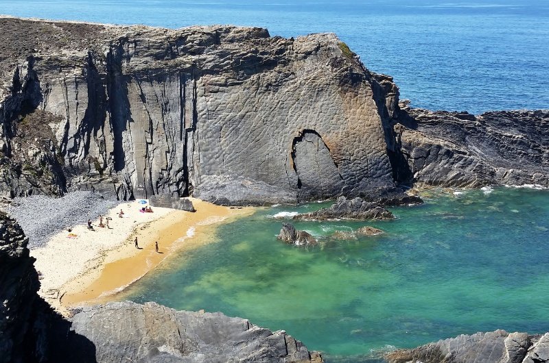 The Alentejo, Portugal coastline.