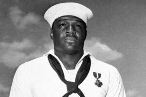 Doris Miller, a World War II Navy hero and Navy Cross recipient, was honored in 2020 when the Navy named a future aircraft carrier for him.