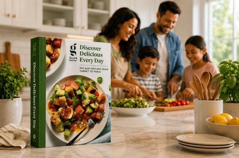 Target’s first Good & Gather cookbook features 100 recipes designed for everyday kitchens and busy family schedules.