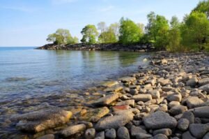 Lake Ontario, which Google Maps now displays as “Lake America” for users in the United States following a federal name change.