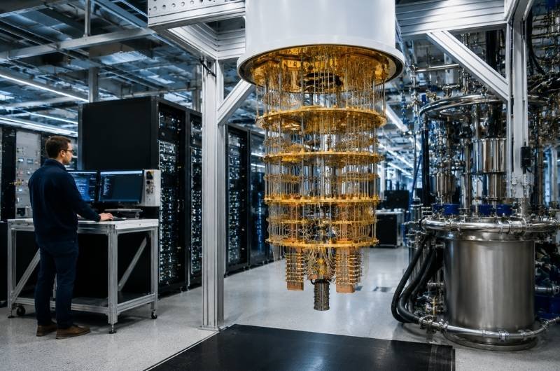 Quantum computers use specialized hardware designed to tackle certain complex problems beyond the practical reach of conventional computers.