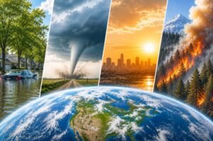 Floods, severe storms, wildfires and drought are unfolding against a changing climate as warmer oceans and a warmer atmosphere alter the conditions in which weather develops. (Photo: Readovia)