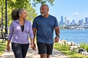 Staying physically active in middle age is among the lifestyle factors researchers say may help lower the risk of dementia and extend the number of years spent with a healthy brain.