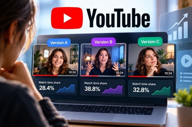 YouTube plans to let creators A/B test different versions of the same video, expanding its testing tools beyond titles and thumbnails.