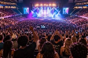 A packed concert arena illustrates the enormous demand for live-event tickets as federal regulators pursue a major ticket broker accused of circumventing purchasing limits.