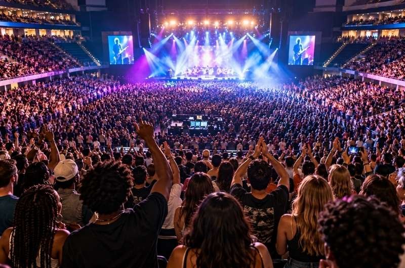 A packed concert arena illustrates the enormous demand for live-event tickets as federal regulators pursue a major ticket broker accused of circumventing purchasing limits.