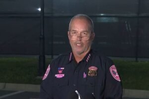 Tallahassee Police officials provide an update on the shooting near Florida A&M University during a live news conference Monday morning, October 26, 2026.