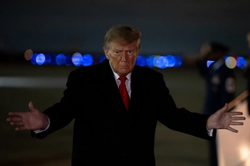 President Donald Trump, pictured during an evening appearance, has set the U.S. refugee admissions ceiling at 17,500 for fiscal year 2027, with priority given to white South Africans.